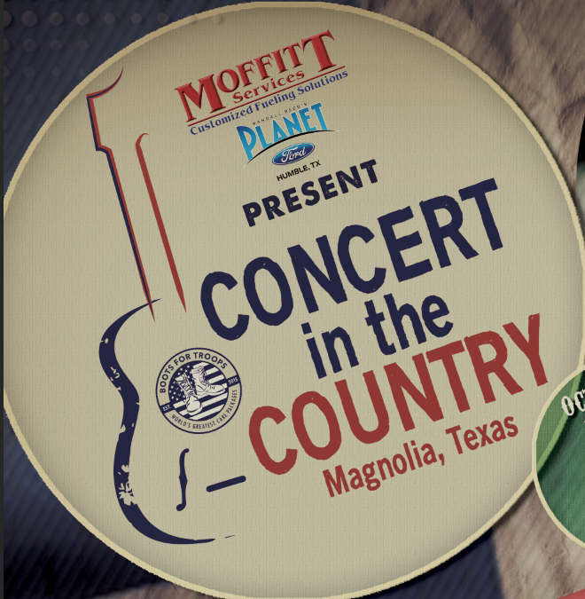 Boots For Troops To Announce Concert in the Country Headliner Monday July 22nd.