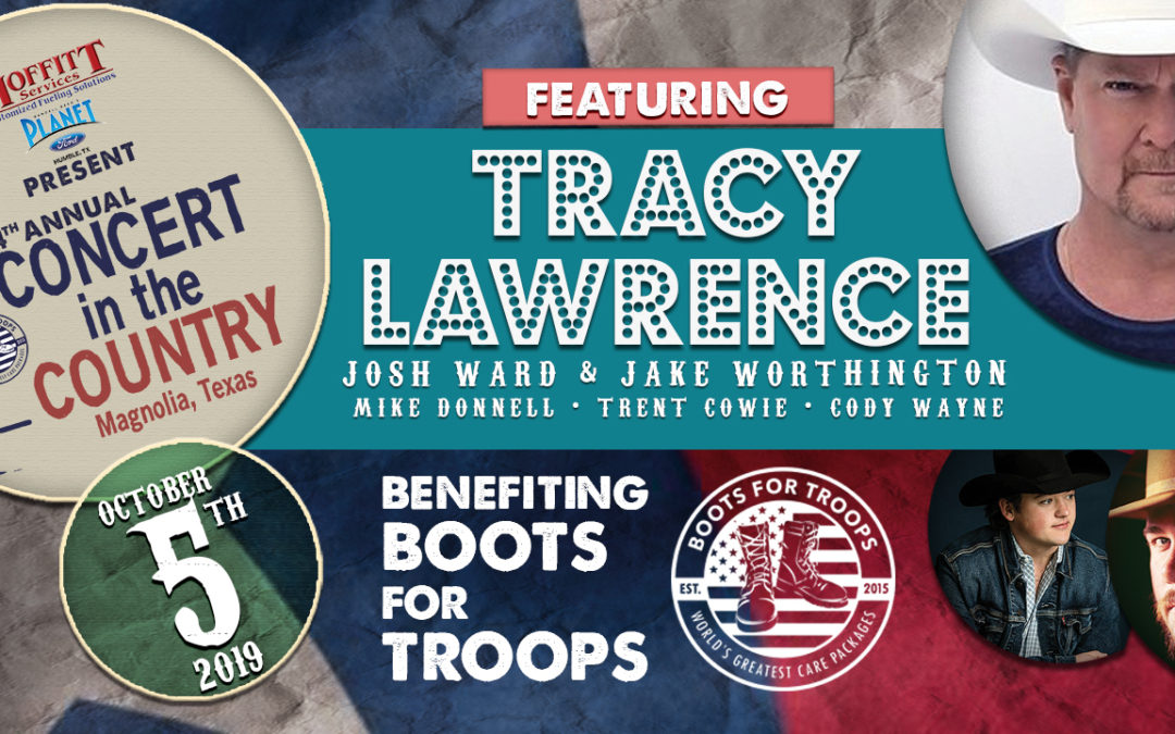 Tracy Lawrence to perform for Boots For Troops