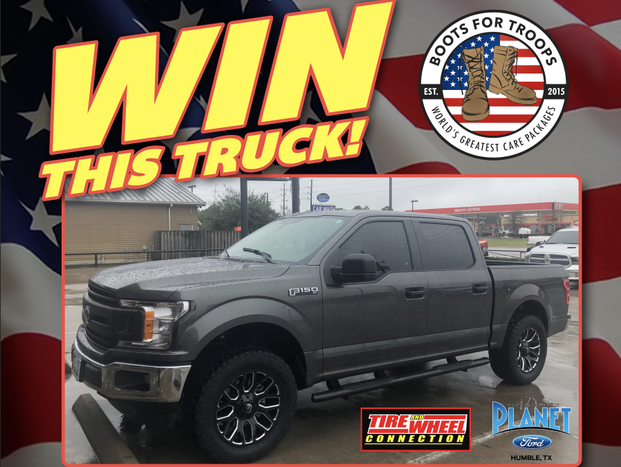 2019 Ford 150 truck being raffled off to raise funds for Boots For Troops and to fund fully trained service dog for a veteran.